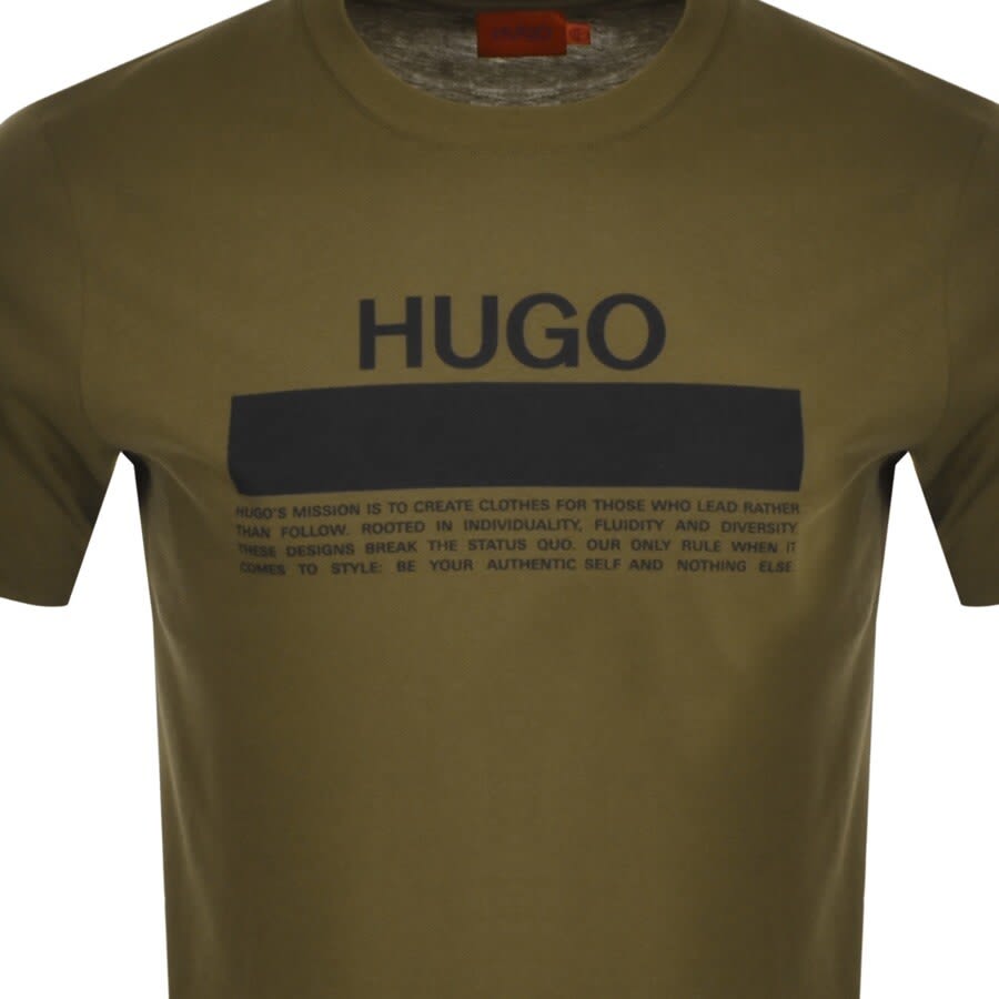 Alternative Image for ProductHUGO Daitai Crew Neck T Shirt Green3