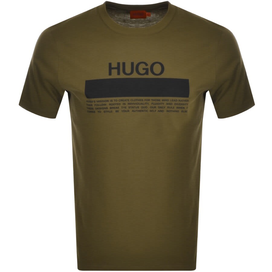 Alternative Image for ProductHUGO Daitai Crew Neck T Shirt Green1
