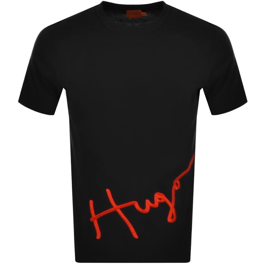 Alternative Image for ProductHUGO Dresco Crew Neck Short Sleeve T Shirt Black1