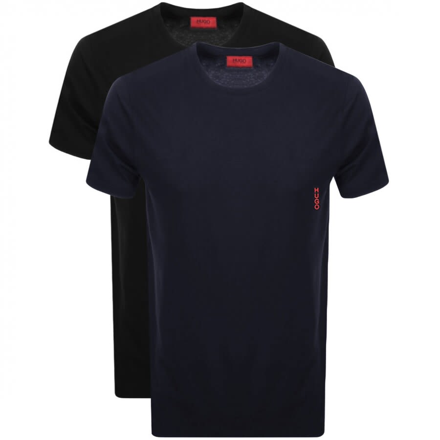 Alternative Image for ProductHUGO Double Pack Crew Neck T Shirt Navy1