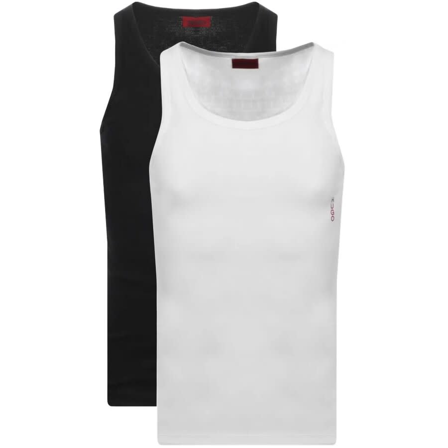 Alternative Image for ProductHUGO Double Pack Vest T Shirts White1