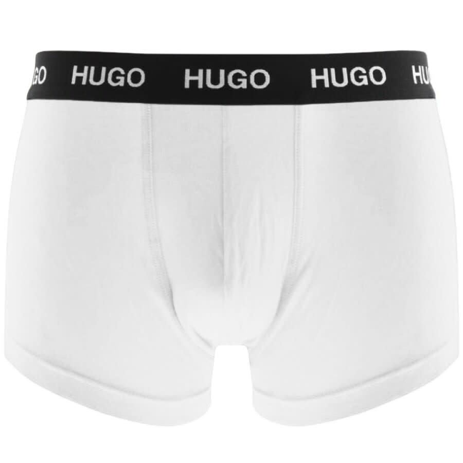 Alternative Image for ProductHUGO Triple Pack Boxer Trunks White2