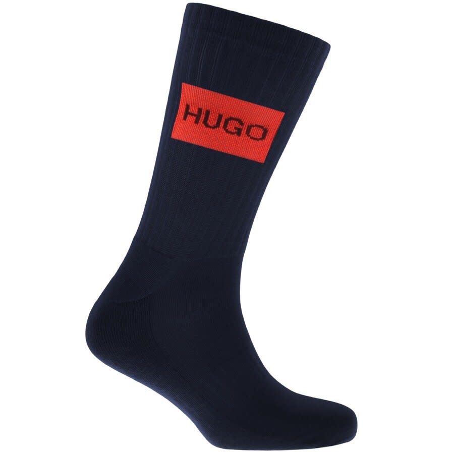 Alternative Image for ProductHUGO 2 Pack Logo Socks Red3