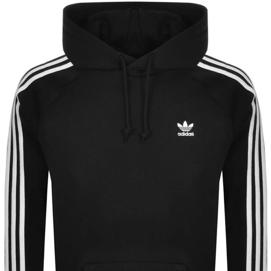 Alternative Image for Productadidas Originals 3 Stripes Hoodie Black2