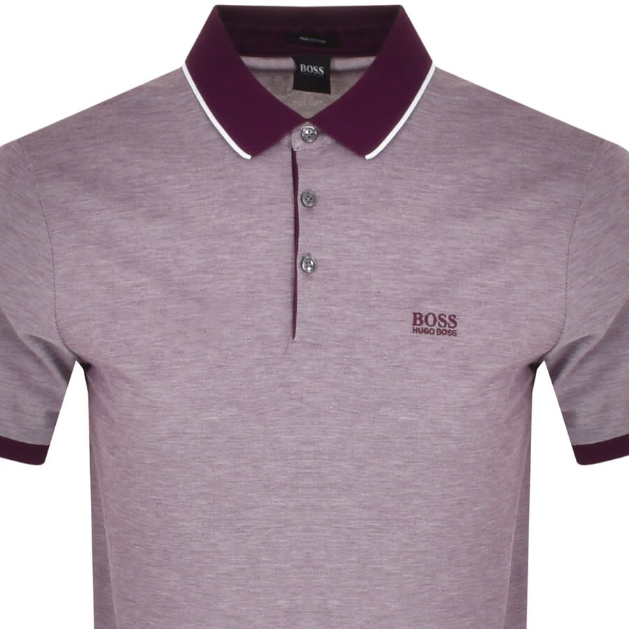 Alternative Image for ProductBOSS Prout 28 Short Sleeved Polo T Shirt Purple2