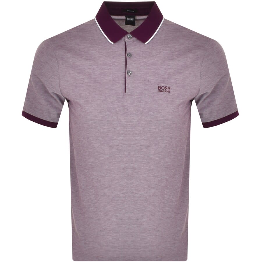 Alternative Image for ProductBOSS Prout 28 Short Sleeved Polo T Shirt Purple1