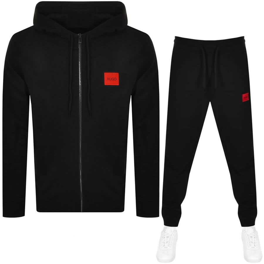 Alternative Image for ProductHUGO Hooded Logo Tracksuit Black1