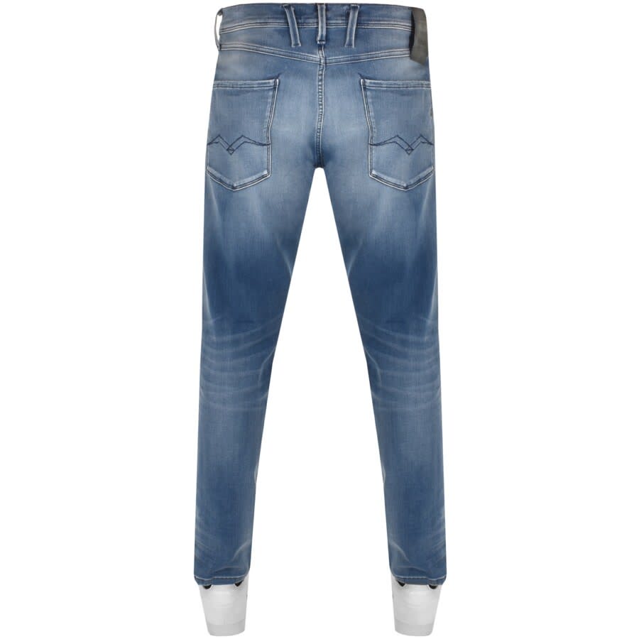 Alternative Image for ProductReplay Anbass Hyperflex Jeans Blue2