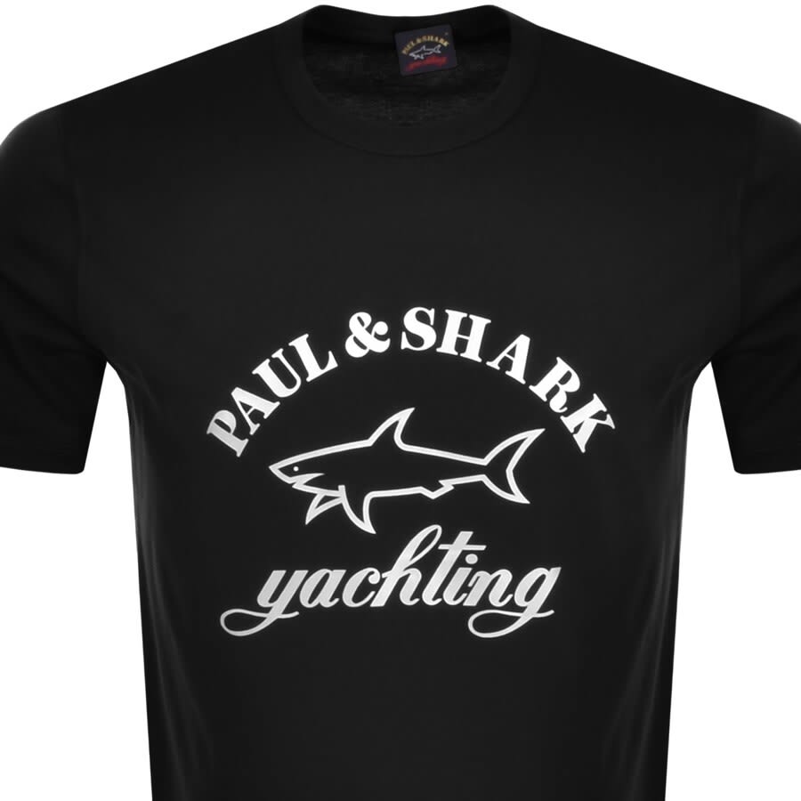 Alternative Image for ProductPaul And Shark Logo T Shirt Black2