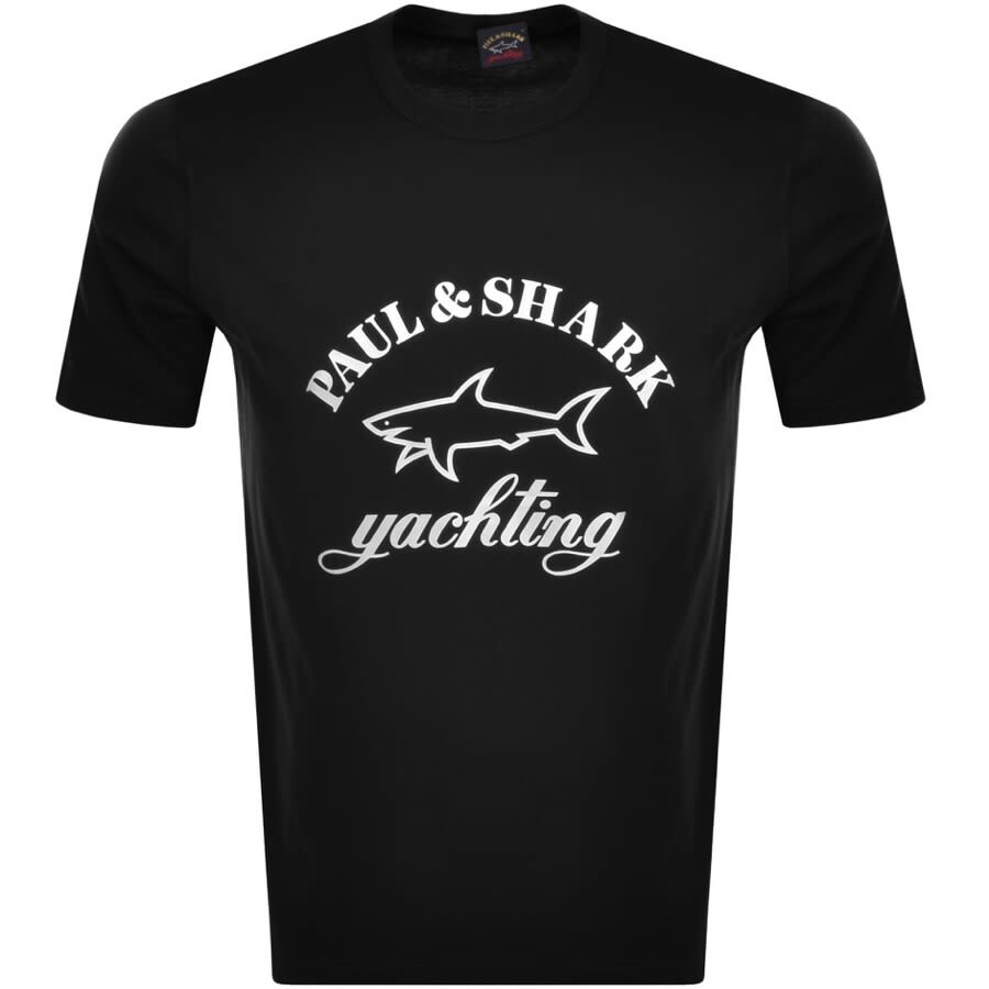 Alternative Image for ProductPaul And Shark Logo T Shirt Black1