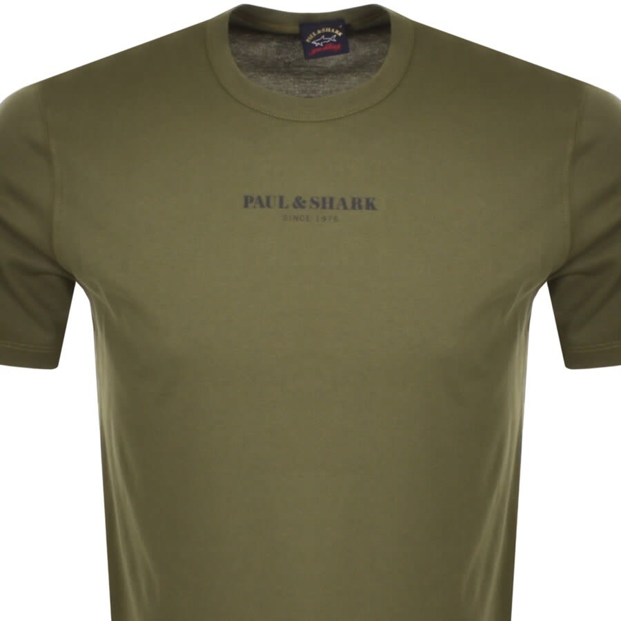 Alternative Image for ProductPaul And Shark Short Sleeved Logo T Shirt White2
