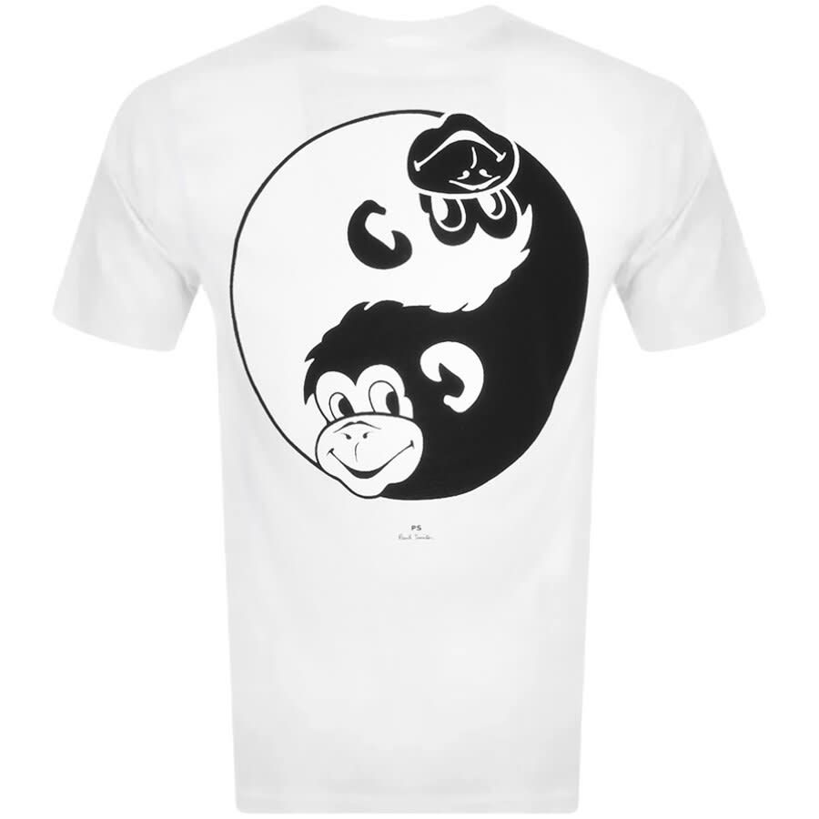 Alternative Image for ProductPS By Paul Smith Yin Yang T Shirt White3