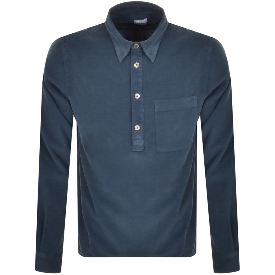 Alternative Image for ProductPS By Paul Smith Logo Overshirt Blue1
