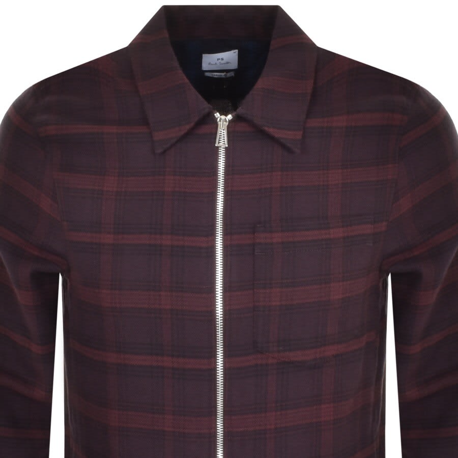 Alternative Image for ProductPS By Paul Smith Logo Overshirt Purple2