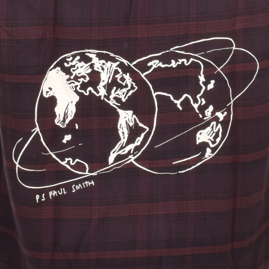 Alternative Image for ProductPS By Paul Smith Logo Overshirt Purple3