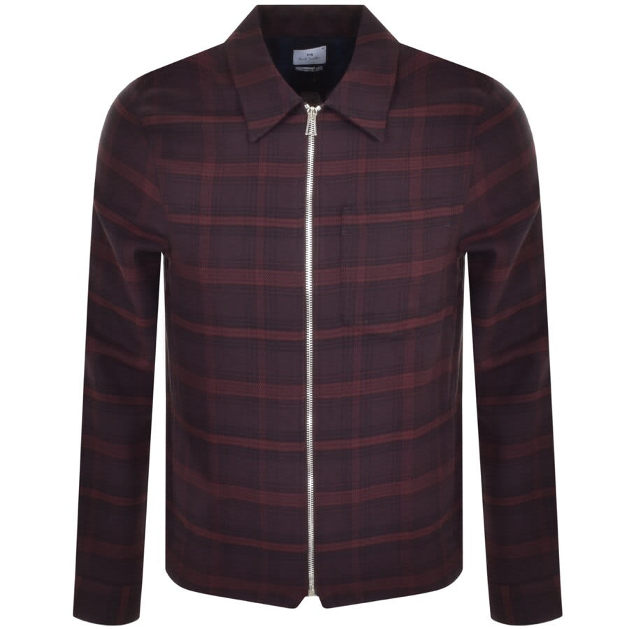 Alternative Image for ProductPS By Paul Smith Logo Overshirt Purple1