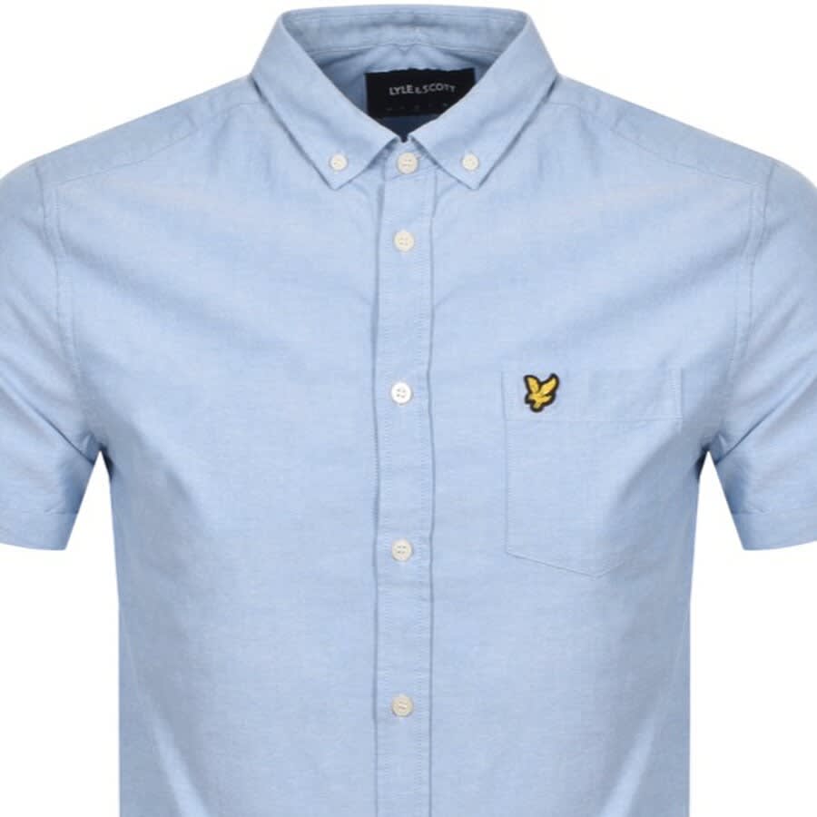 Alternative Image for ProductLyle And Scott Oxford Short Sleeve Shirt Blue2