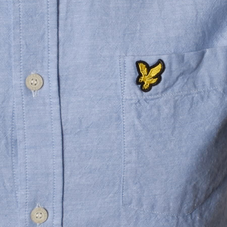Alternative Image for ProductLyle And Scott Oxford Short Sleeve Shirt Blue3