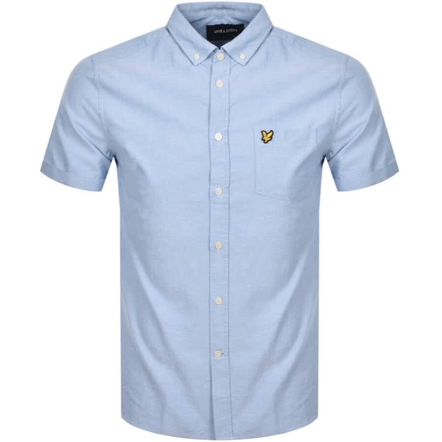 Alternative Image for ProductLyle And Scott Oxford Short Sleeve Shirt Blue1