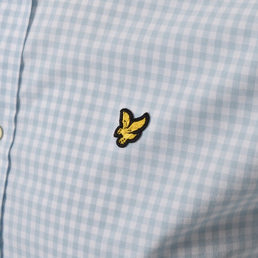 Alternative Image for ProductLyle And Scott Short Sleeved Gingham Shirt Blue3