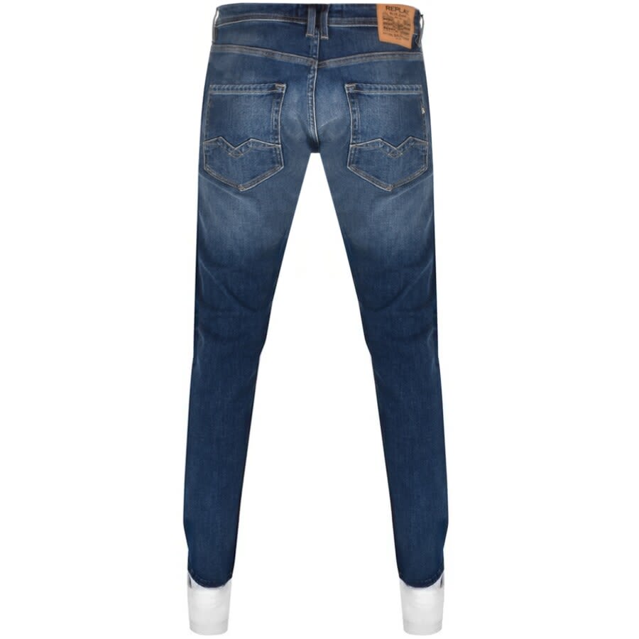 Alternative Image for ProductReplay Comfort Fit Rocco Jeans Mid Wash Blue2