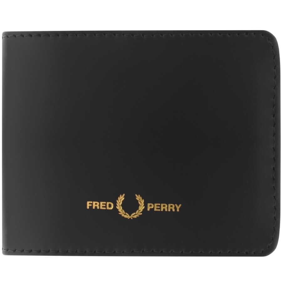 Alternative Image for ProductFred Perry Matte Leather Billfold Wallet Black1