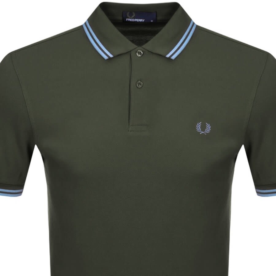 Alternative Image for ProductFred Perry Twin Tipped Polo T Shirt Green2