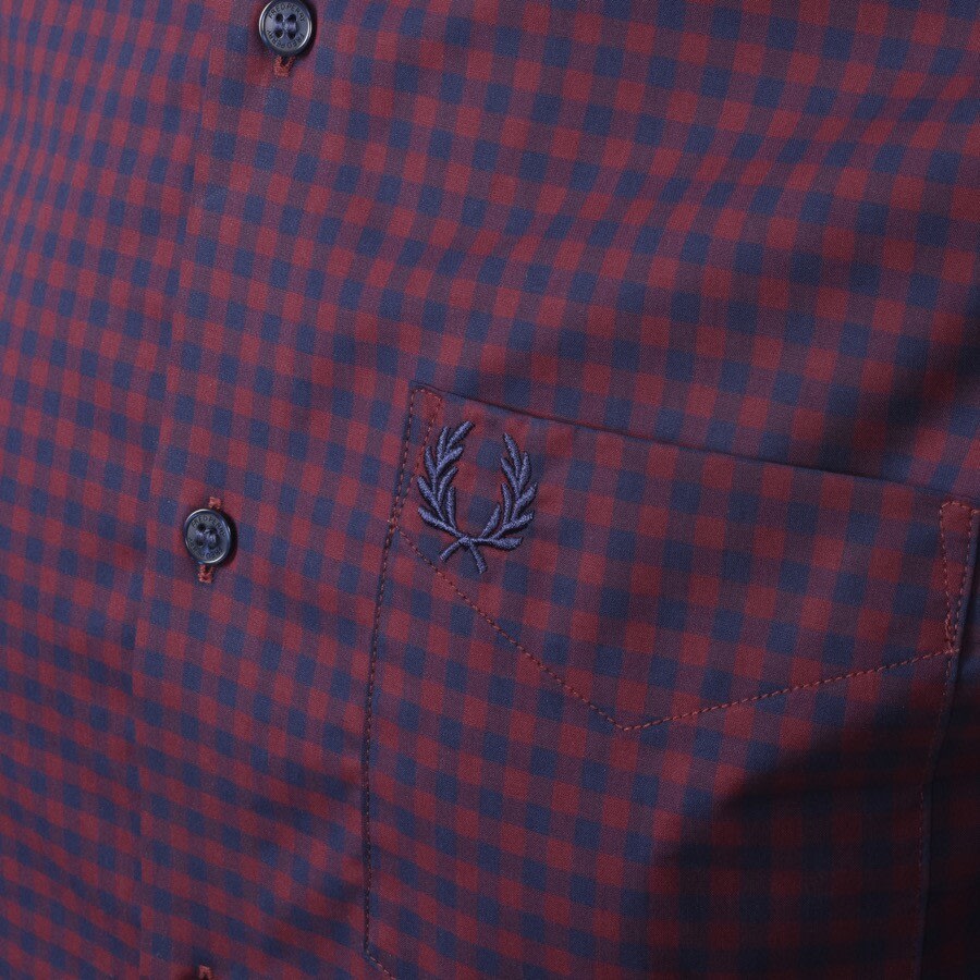 Alternative Image for ProductFred Perry Gingham Check Shirt Mahogany3