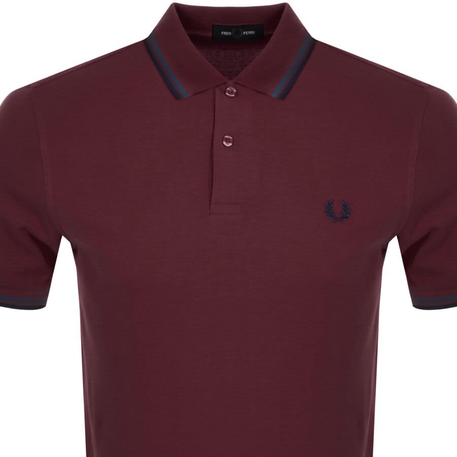 Alternative Image for ProductFred Perry Twin Tipped Polo T Shirt Burgandy2