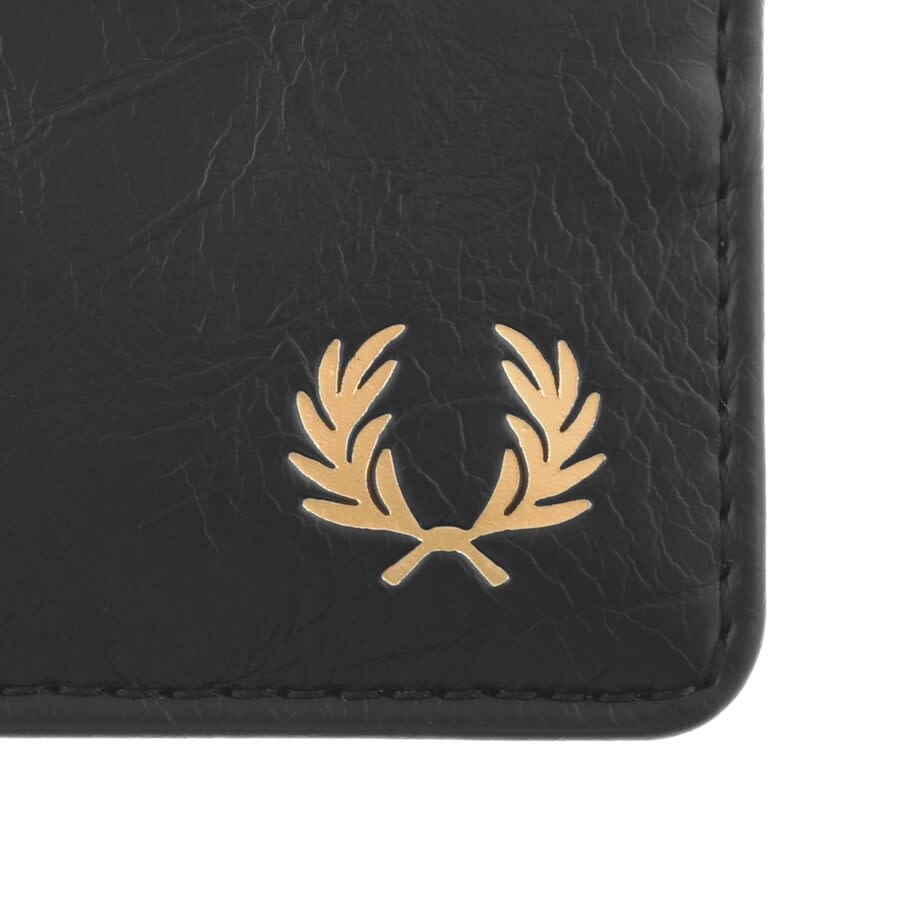 Alternative Image for ProductFred Perry Leather Tipped Card Holder Black3