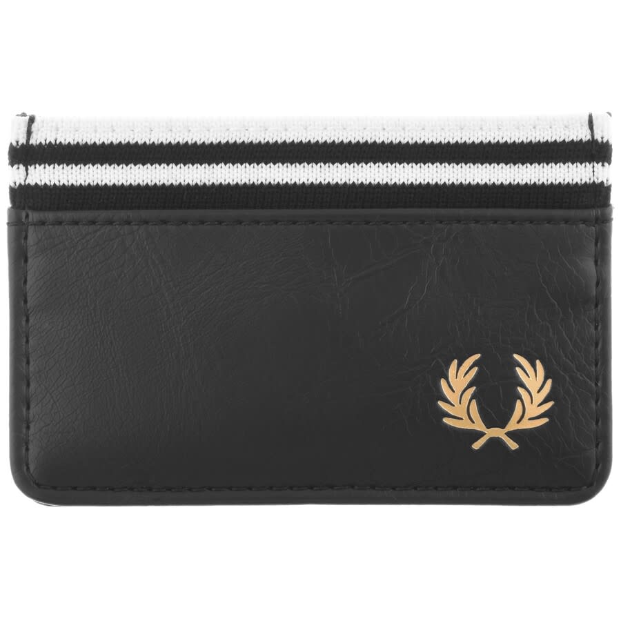 Alternative Image for ProductFred Perry Leather Tipped Card Holder Black1