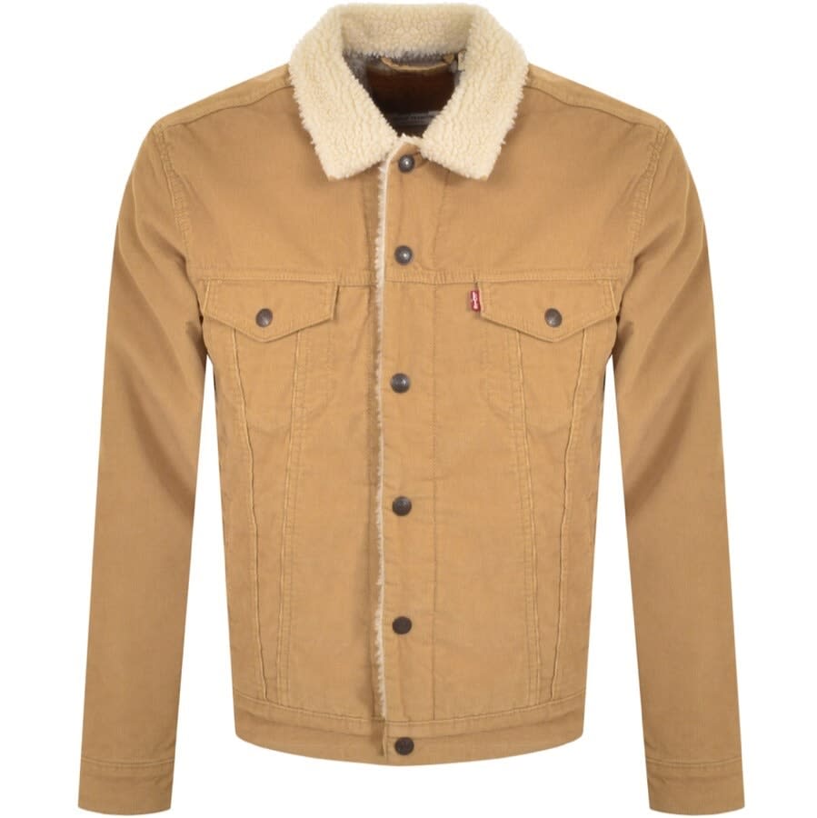 levi's trucker jacket beige
