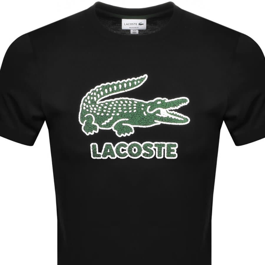 Alternative Image for ProductLacoste Crew Neck Logo T Shirt Black2