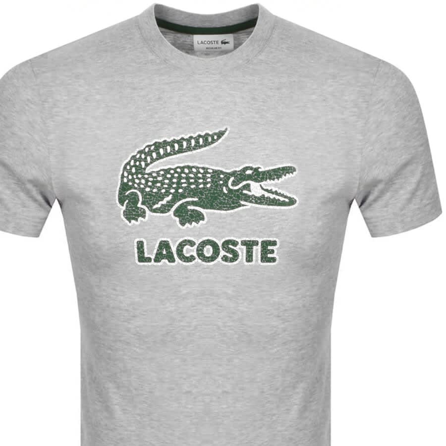 Alternative Image for ProductLacoste Crew Neck Logo T Shirt Grey2
