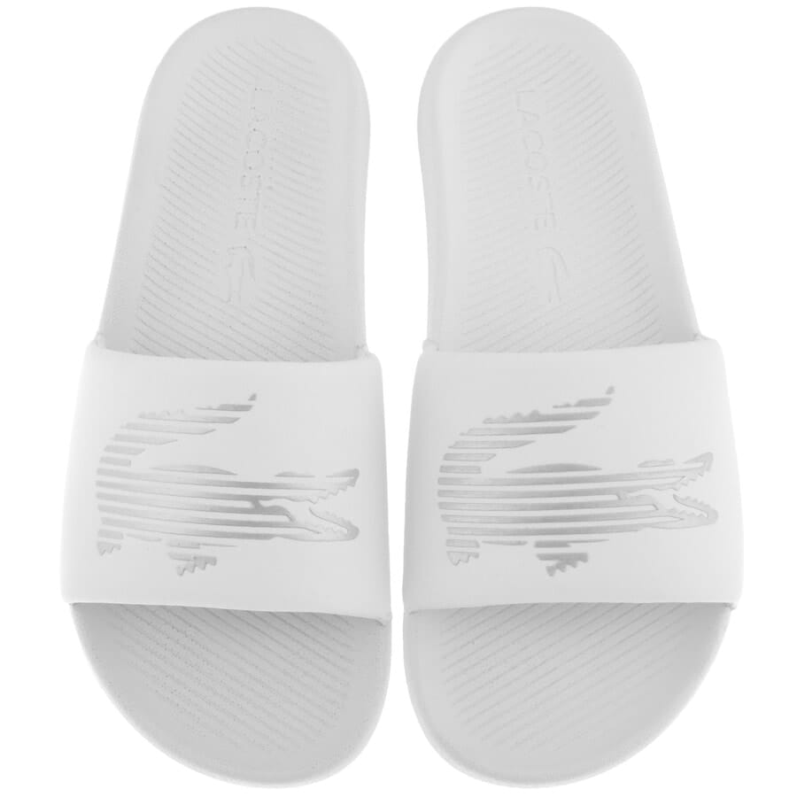 Alternative Image for ProductLacoste Croco Sliders White1