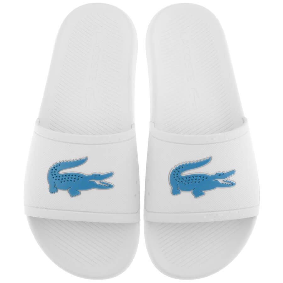 Alternative Image for ProductLacoste Croco Sliders White1