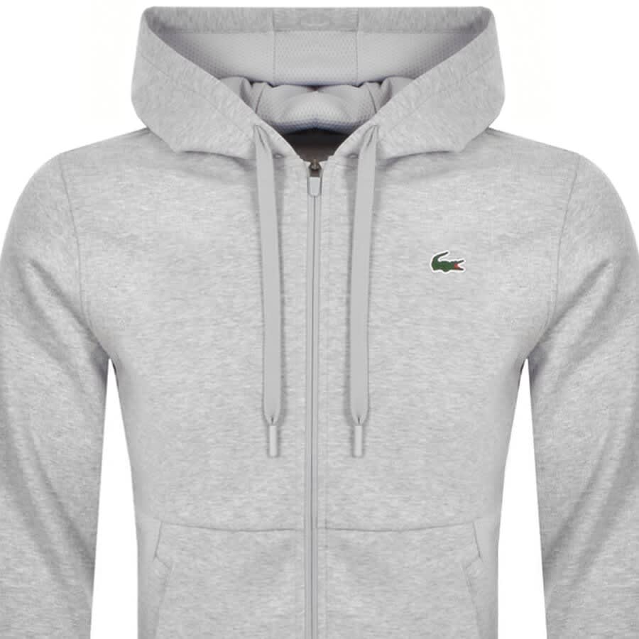 Alternative Image for ProductLacoste Sport Full Zip Hoodie Grey2
