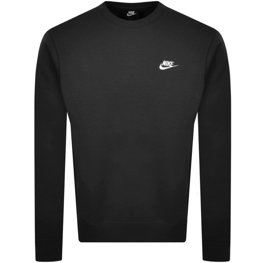 Nike Crew Neck Club Sweatshirt Black | Mainline Menswear