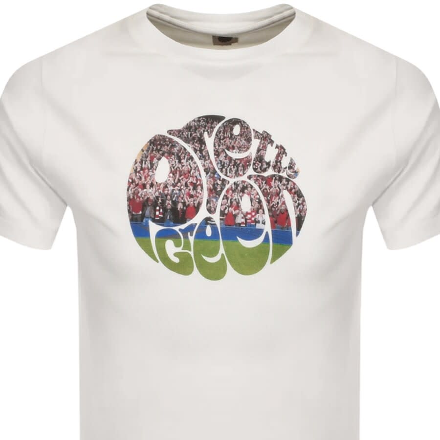 Alternative Image for ProductPretty Green Football Crowd Logo T Shirt White2