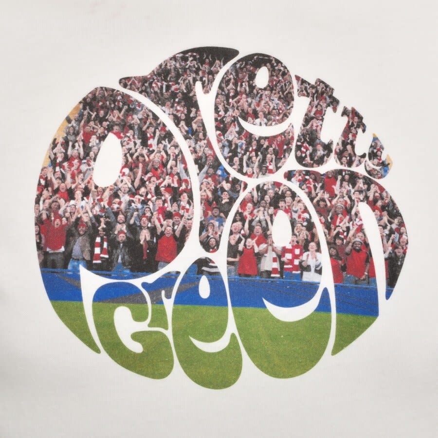 Alternative Image for ProductPretty Green Football Crowd Logo T Shirt White3