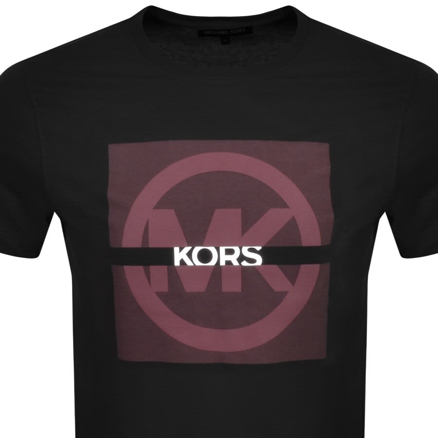 Alternative Image for ProductMichael Kors Short Sleeve Split Logo T Shirt Black2