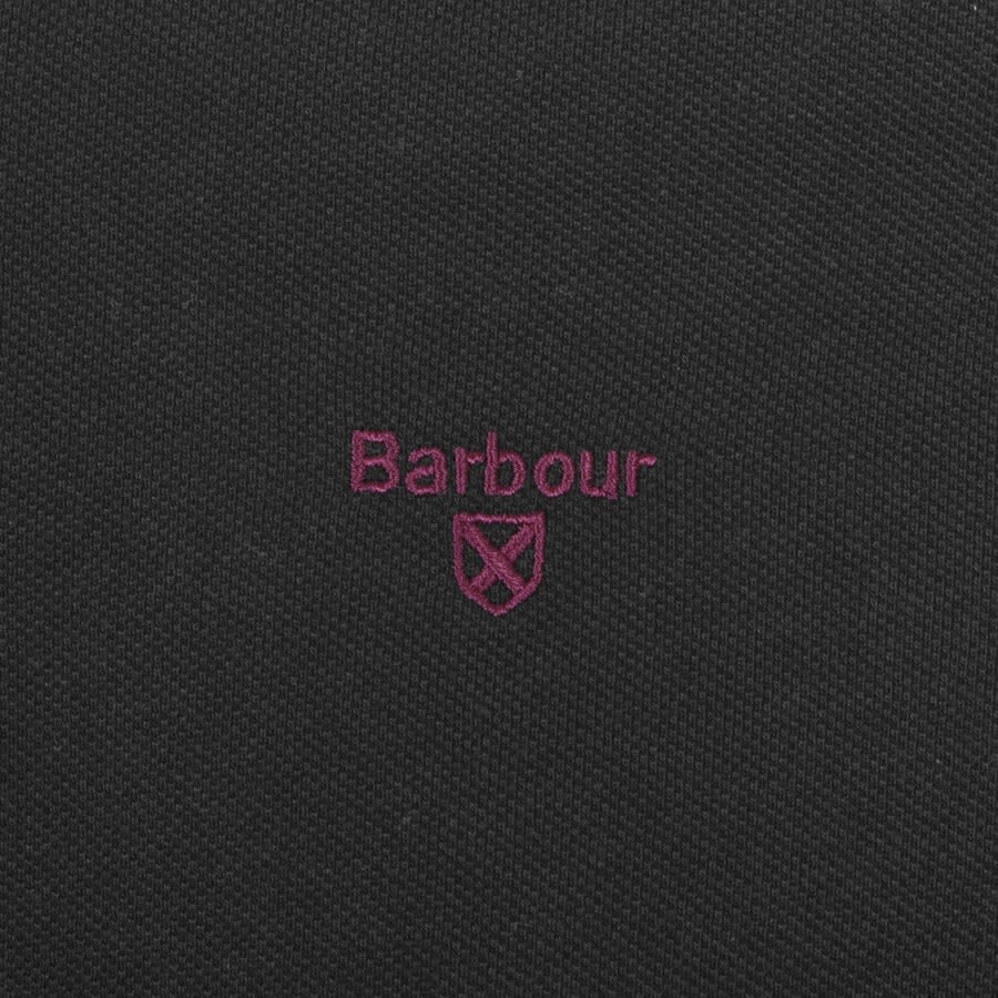 Alternative Image for ProductBarbour Pique Polo T Shirt Black3