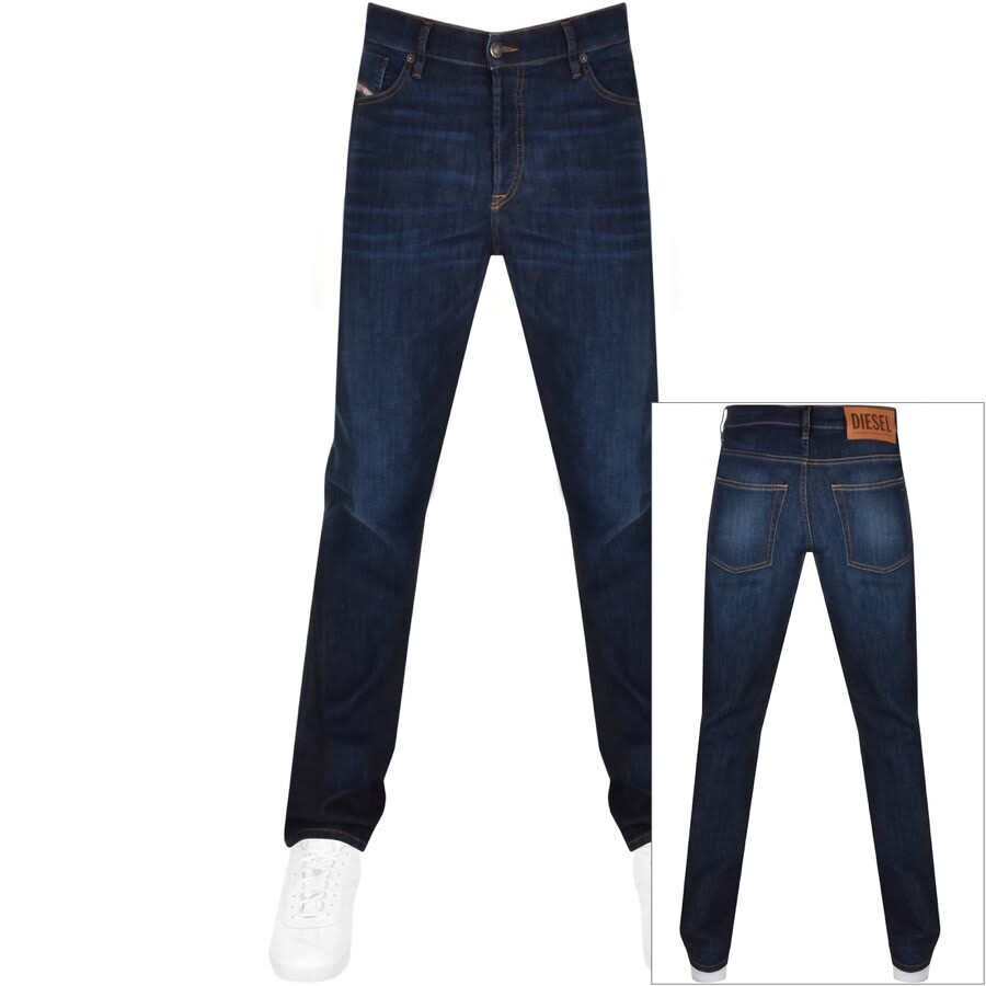 Alternative Image for ProductDiesel D Fining Tapered Fit Jeans Dark Wash Navy1