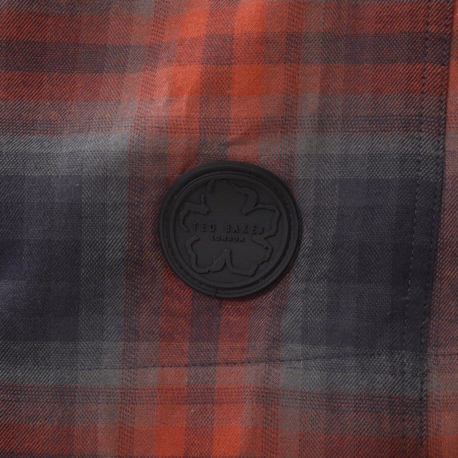 Alternative Image for ProductTed Baker Lecture Flannel Overshirt Red3