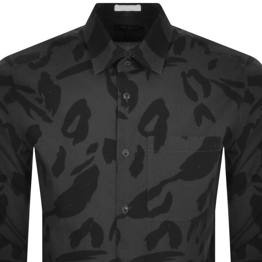 Alternative Image for ProductTed Baker Long Sleeved Karpass Shirt Grey2