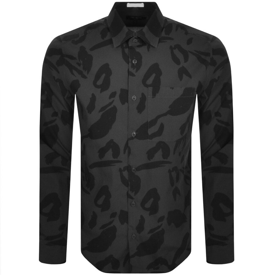 Alternative Image for ProductTed Baker Long Sleeved Karpass Shirt Grey1