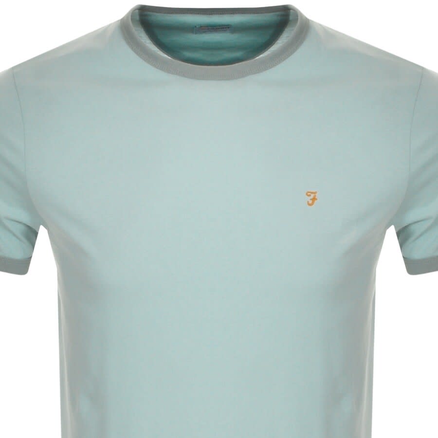 Alternative Image for ProductFarah Vintage Groves Ringer T Shirt Blue2