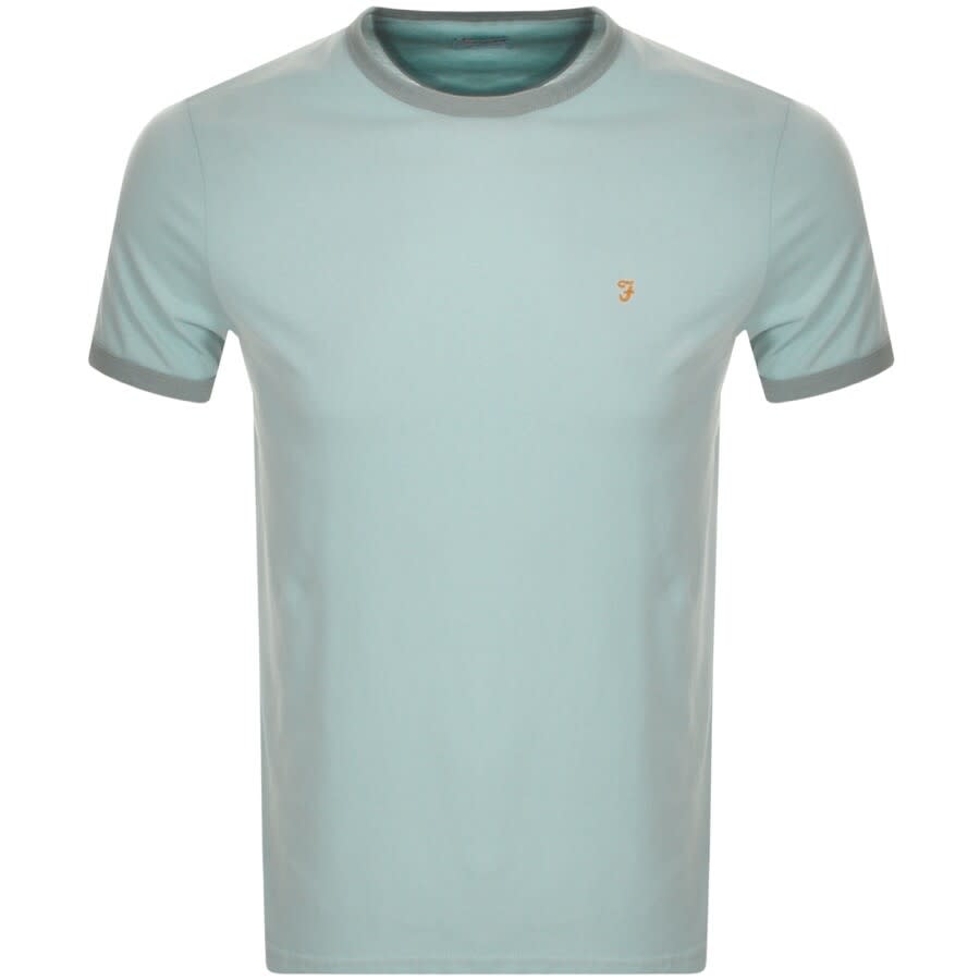 Alternative Image for ProductFarah Vintage Groves Ringer T Shirt Blue1