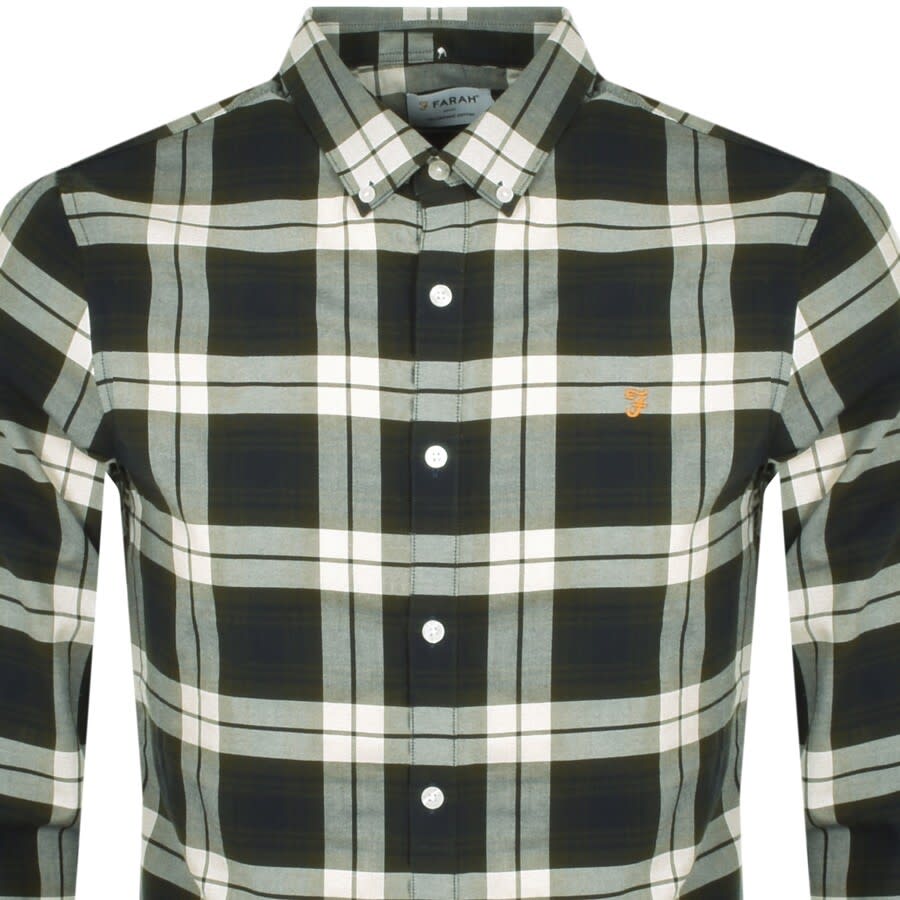 Alternative Image for ProductFarah Vintage Brewer Check Long Sleeve Shirt Green2