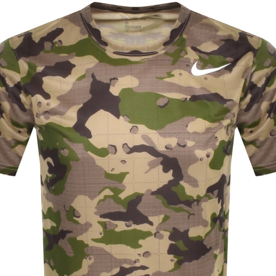 Alternative Image for ProductNike Training Camo Dry T Shirt Khaki2
